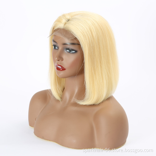 SPARK Wholesale Ombre Lace wig 613 Grey Ombre Color Lace Front Wig Human Hair Blonde Ombre Human Hair Bob Wig